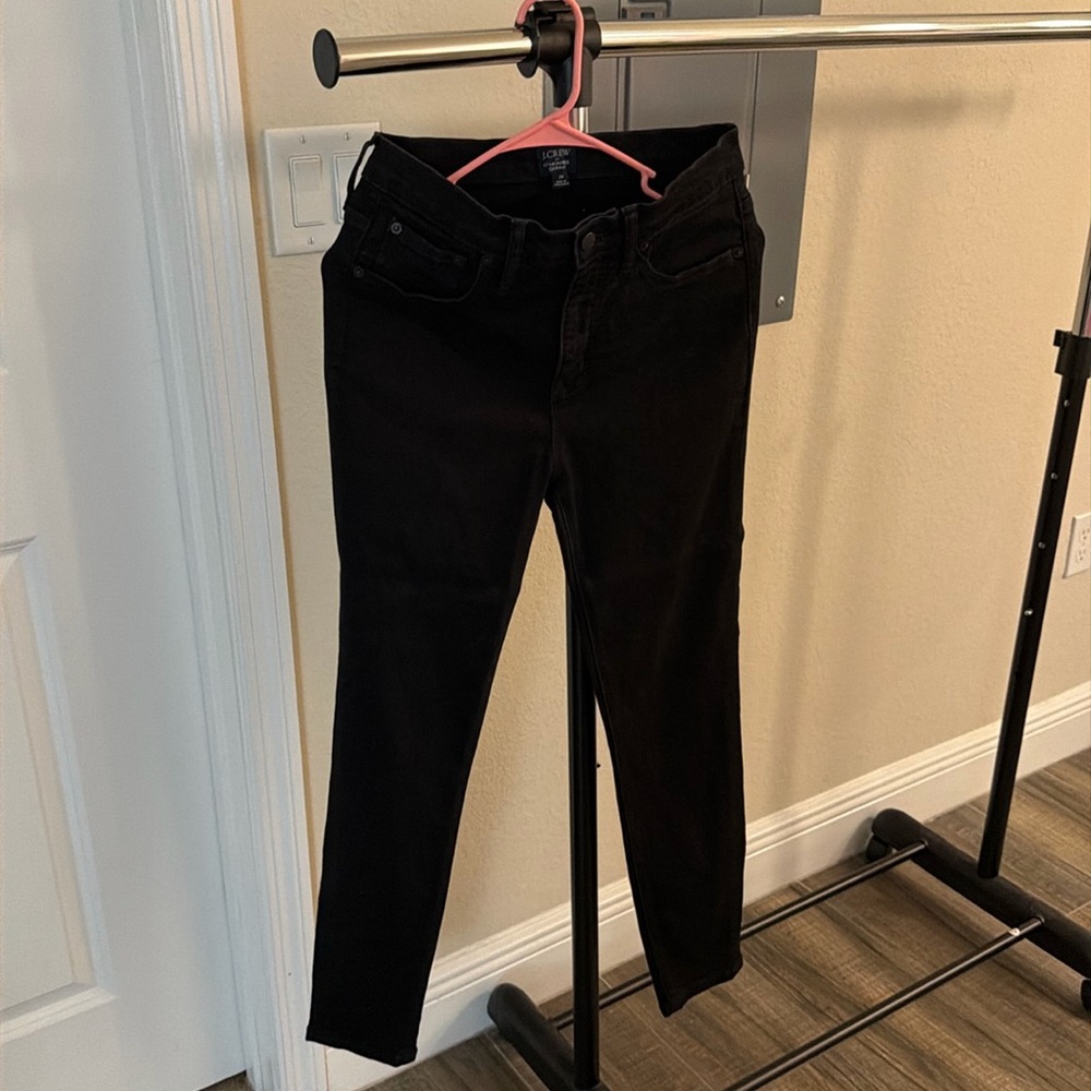J. Crew Black Stretch Denim Skinny Jean